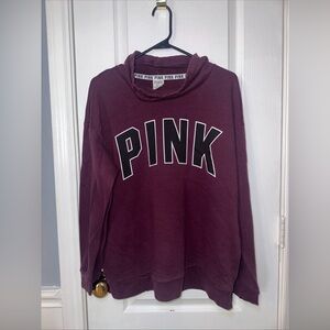 Pink Victoria’s Secret Burgundy Maroon Cozy Oversized Sweatshirt Pullover MD